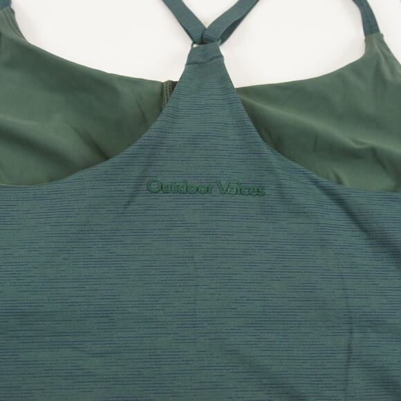 Outdoor Voices Techsweat Move Free Racer Back Tank Green Top Womens Sz M - Picture 5 of 7